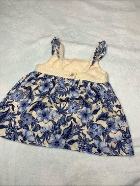 Tommy Bahama Cream and Blue Floral Sundress